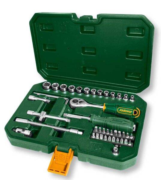 Set 45 Chiavi a Bussola 1/4" Jadver in Valigetta Professionale