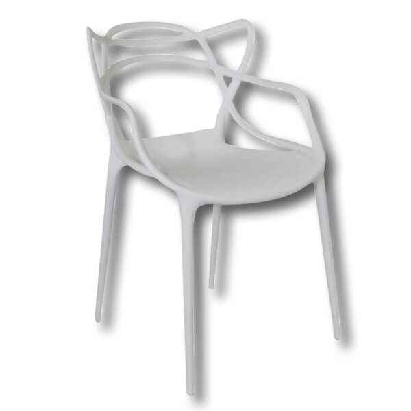 Sedia Horn - Polipropilene Monoblocco, Design Moderno, Bianco