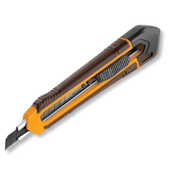 Cutter INGCO con lama 9x80mm SK4 – Auto-Lock, scorrimento rapido