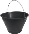 Secchio muratore nero 8 L in plastica resistente con manico