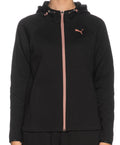 Puma Felpa da donna in cotone e Drycell con cappuccio Evostripe Full-Zip Hoodie 849809 11 black
