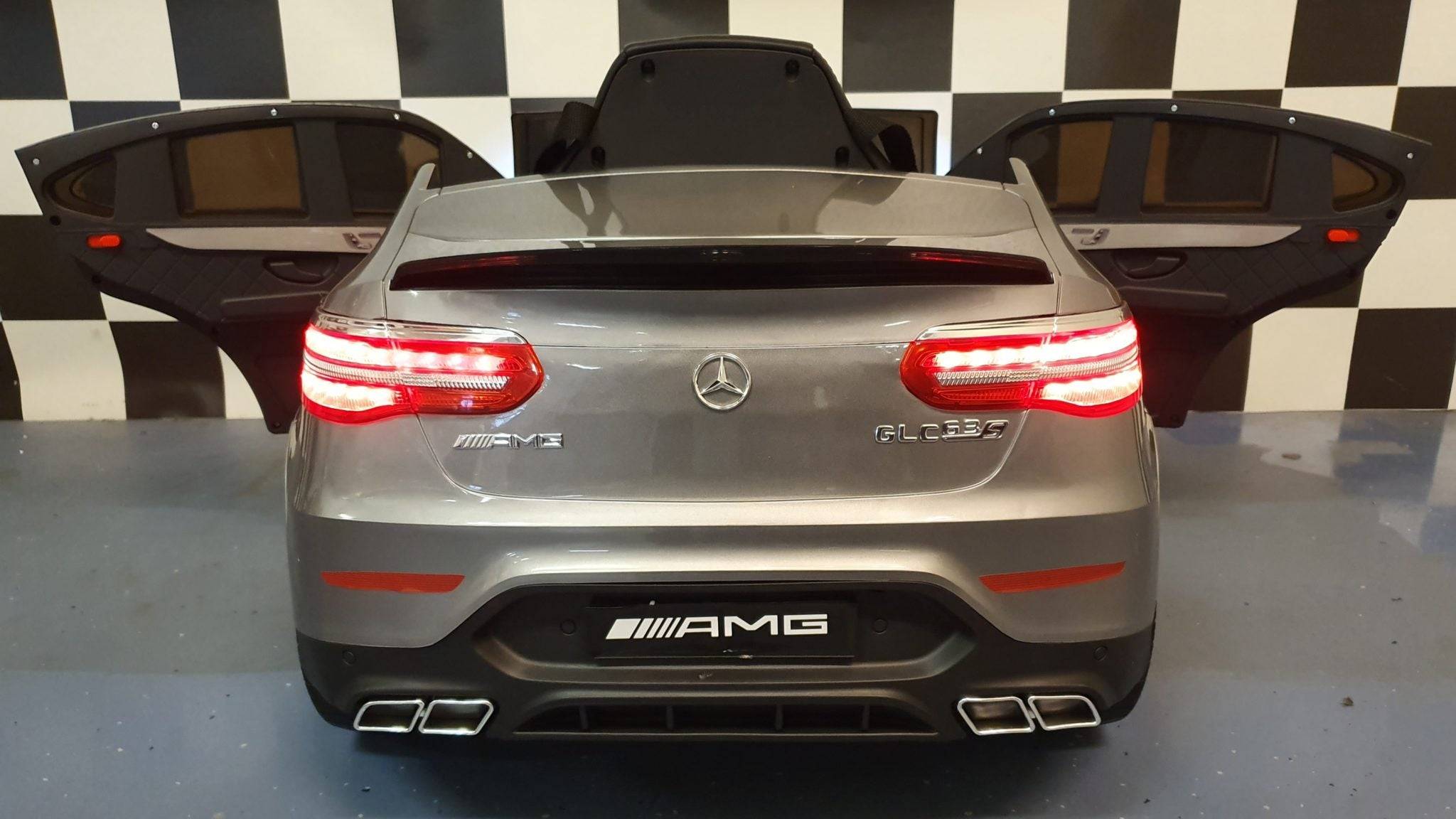 Auto Elettrica per Bambini Mercedes GLC 63 AMG 12 V – Grigio Metallizzato