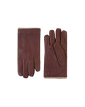 Guanti Nappa Flake Brandy in Pelle