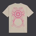 Dolly Noire T-shirt Uomo Asso di Denari Outline Beige - TS1131-TT-03