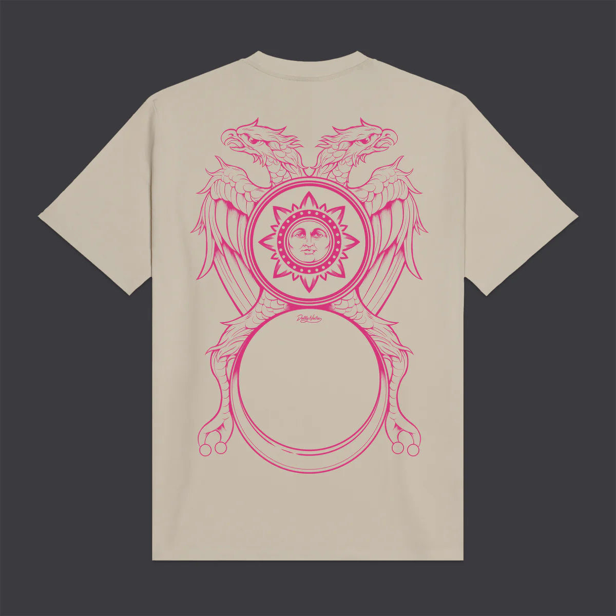 Dolly Noire T-shirt Uomo Asso di Denari Outline Beige - TS1131-TT-03