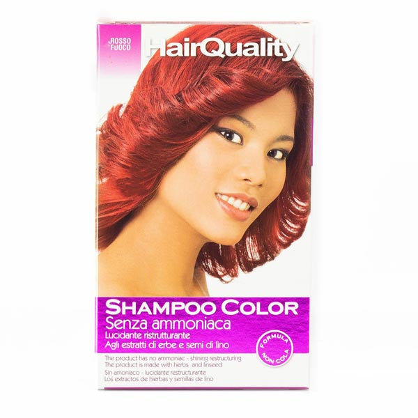 HAIR QUALITY SHAMPOO COLORORANTE CAPELLI ROSSO FUOCO