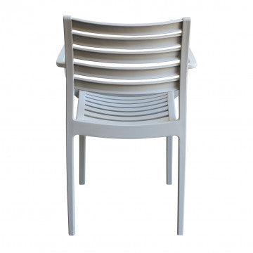 Poltrona in polipropilene impilabile Eveline - Dimensioni: 58.5x55.2x84cm