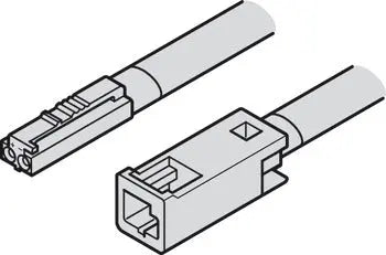 PROLUNGA, PER HÄFELE LOOX5 24 V A 2 POLI (MONOCROMATICO O TECNICA A 2 FILE MUTLI-WHITE)