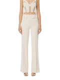 Elisabetta Franchi pantaloni a zampa in crepe panna