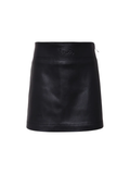 Diesel gonna corta in ecopelle Gleppy nero