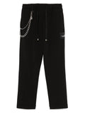 John Richmond pantaloni Baum con catenella nero