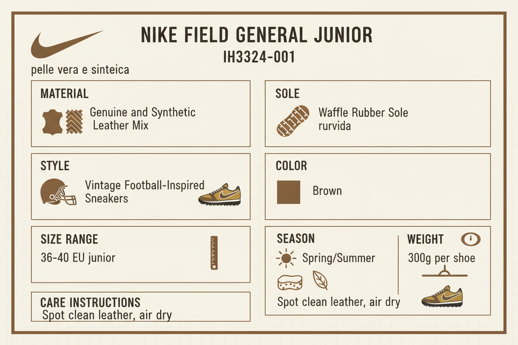 Nike Field General IH3324-001 Sneakers Junior Marrone