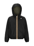 K-Way giubbino antivento leggero Jake reversibile nero verde
