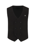 John Richmond gilet doppiopetto Umben nero