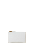 Elisabetta Franchi clutch in ecopelle coccodrillo bianco