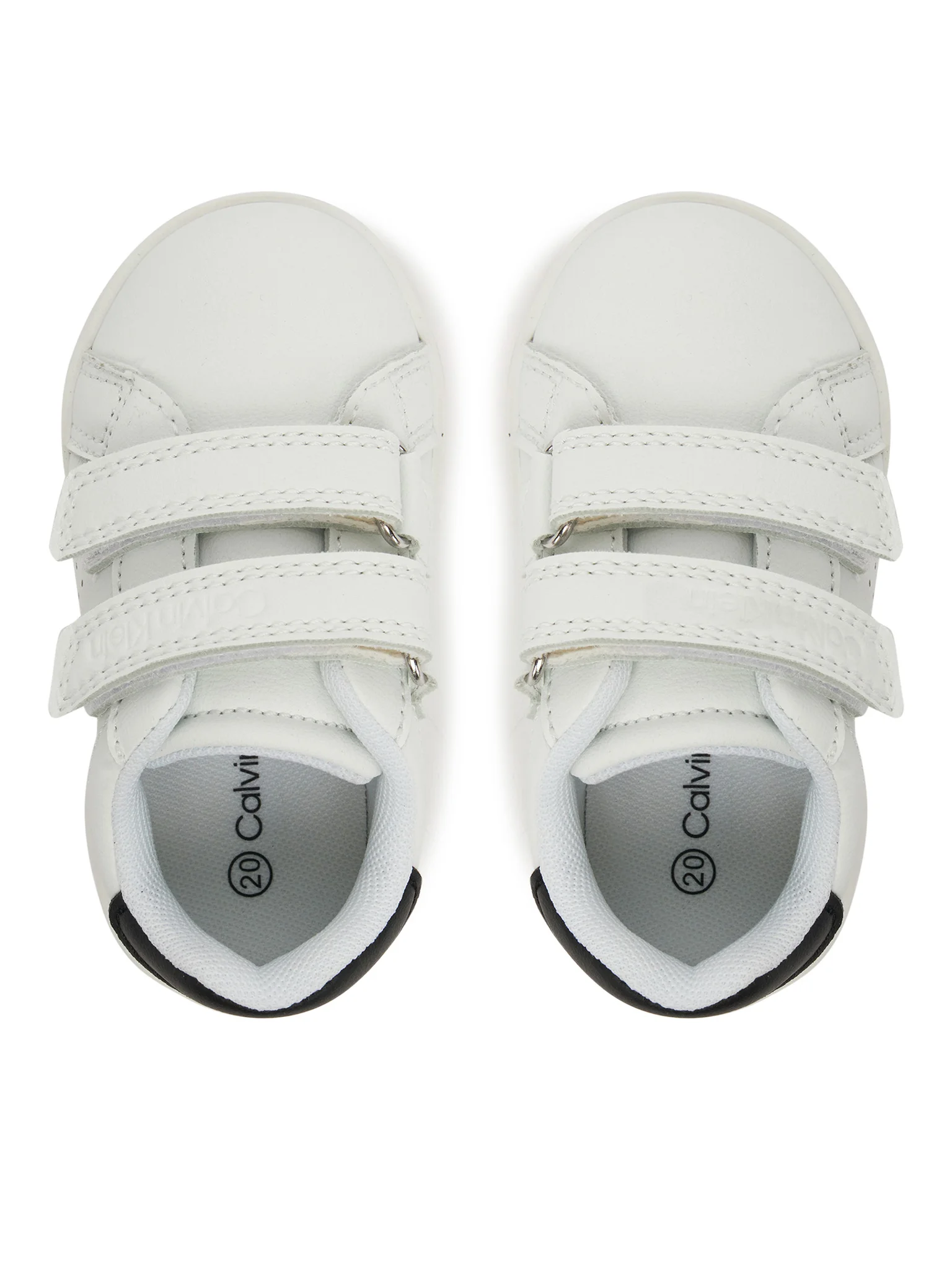 Calvin Klein Jeans sneakers in ecopelle con strappi bianco nero