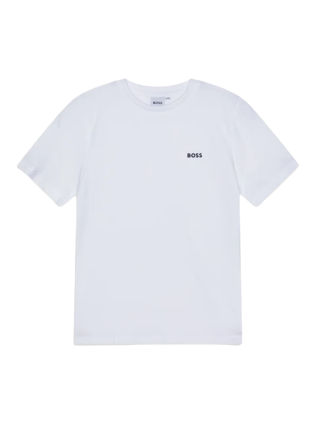 Boss T-shirt maniche corte in jersey con logo bianco
