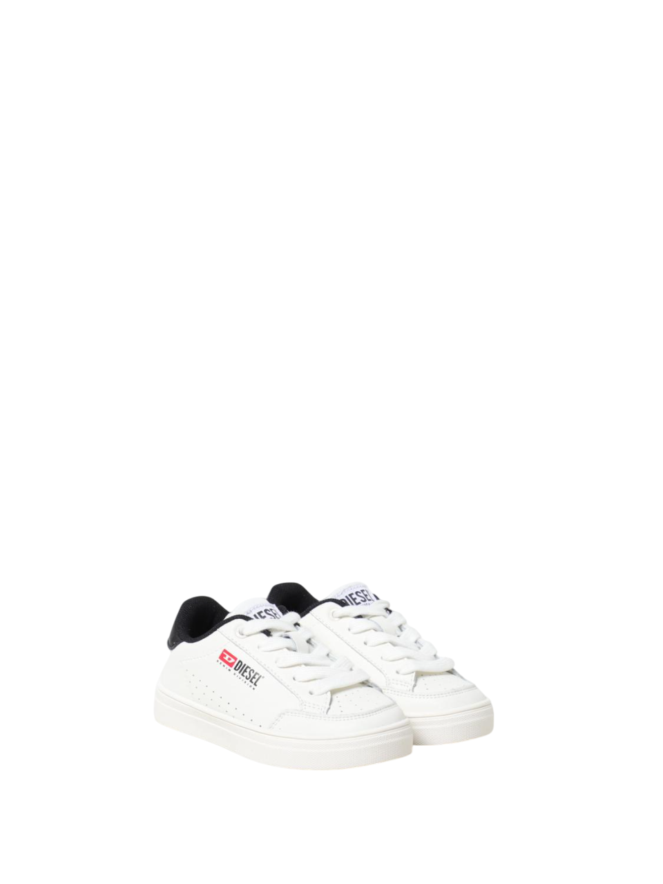 Diesel sneakers in pelle con logo iconico bianco