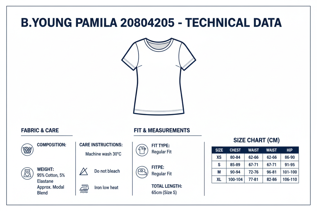 b.young Maglietta Donna Pamila 20804205 80466 Blu Scuro