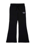 Diesel pantaloni flare in felpa Pebirt nero