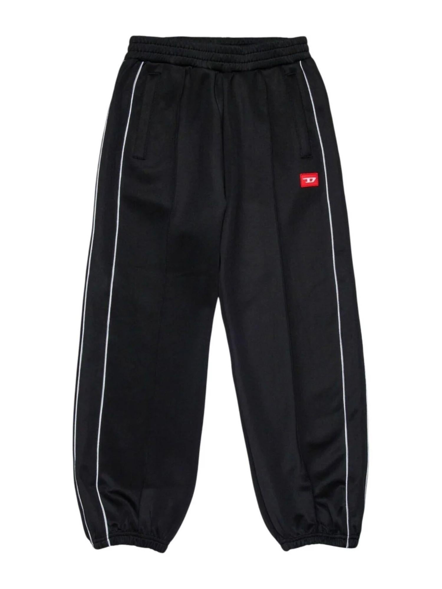 Diesel pantaloni in felpa Pzamperd nero