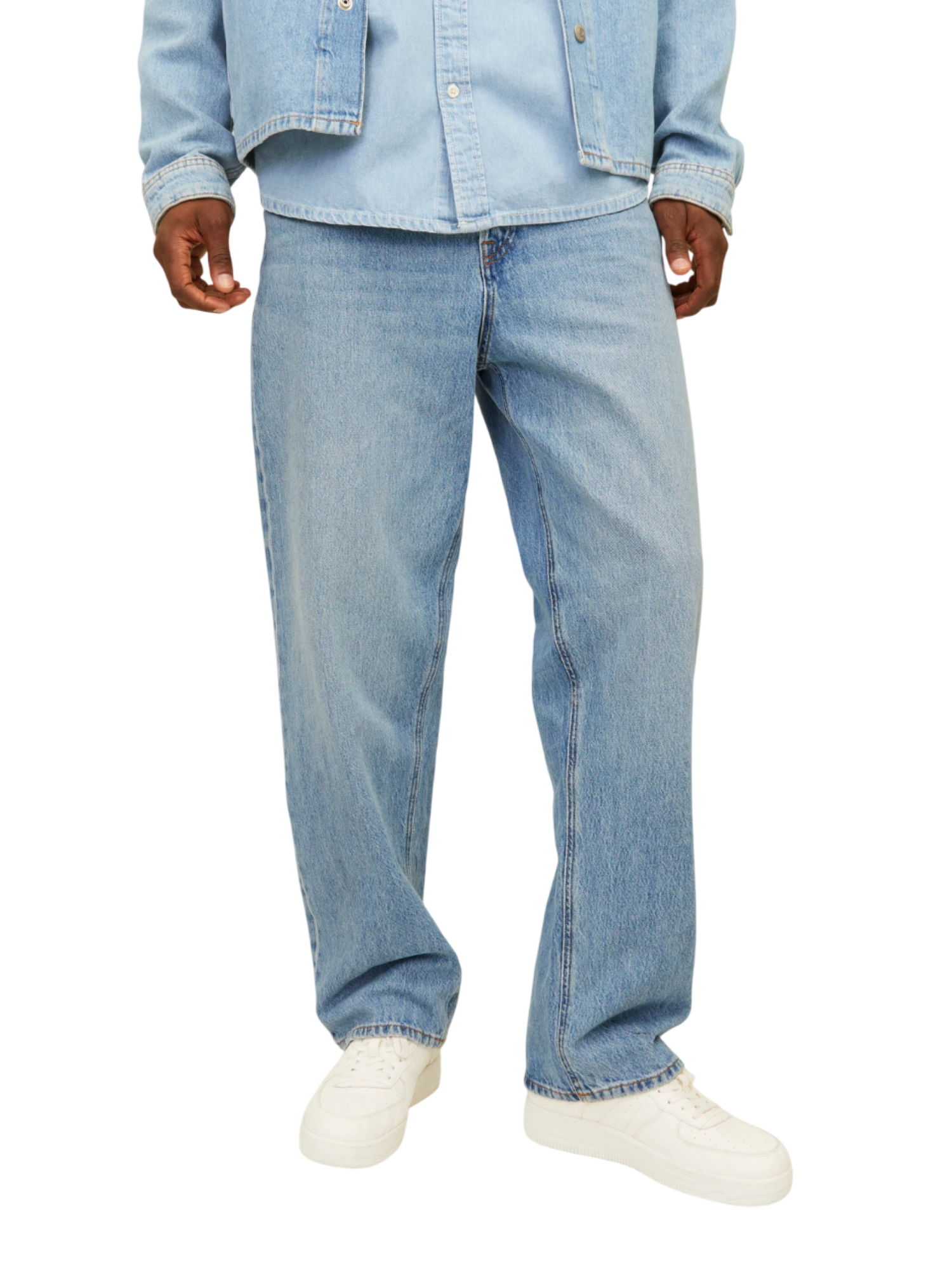 Jack&Jones jeans baggy gamba larga lavaggio blu