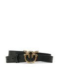 Pinko cintura Love Berry h2 in pelle nero oro