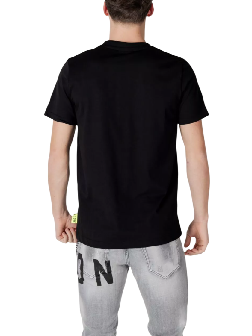 Icon T-shirt maniche corte con maxi logo nero bianco