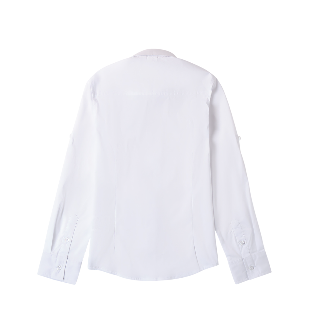 iDo camicia manica lunga in cotone bianco
