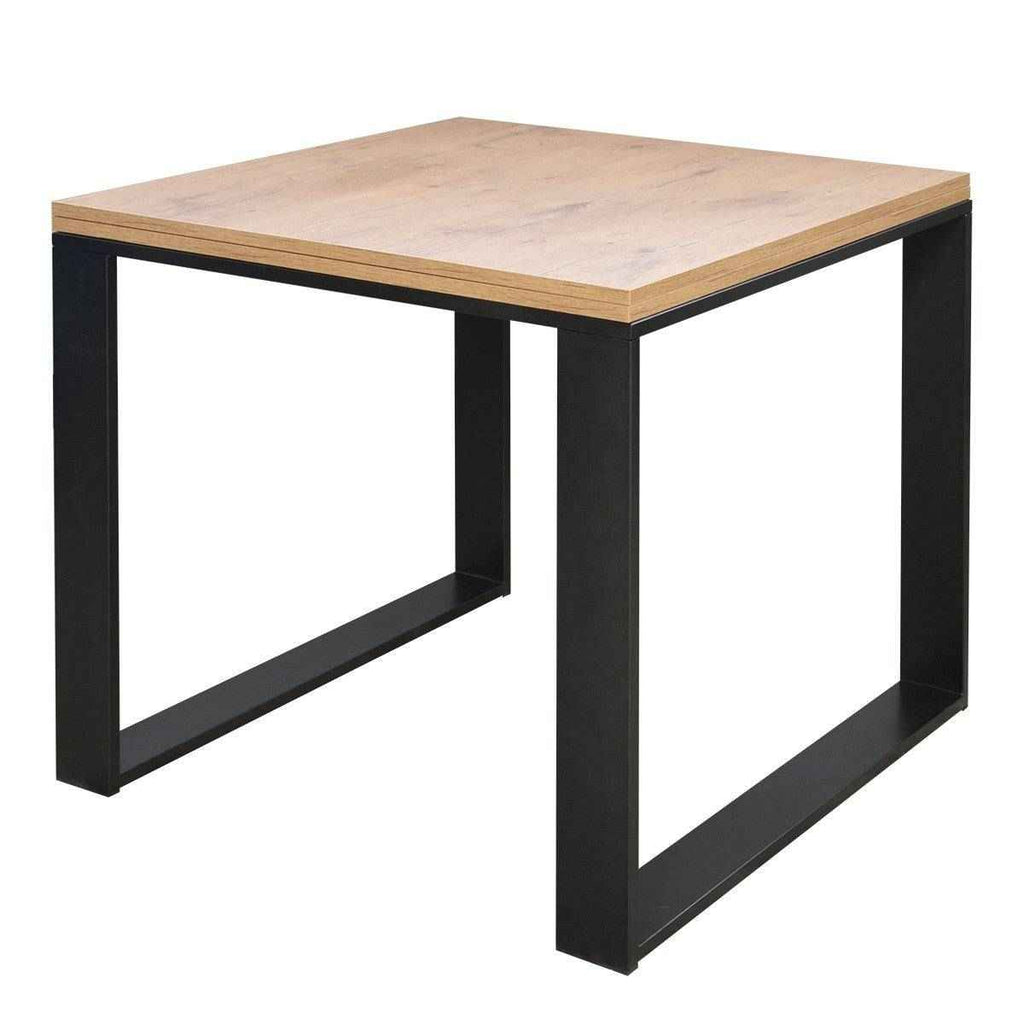Tavolo apribile Tecno Libra con telaio Antracite, dimensioni 90x90/180 cm e 90x120/240 cm