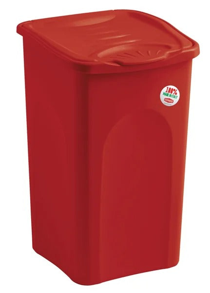 Portabiancheria 50 litri con coperchio in plastica vari colori