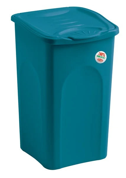 Portabiancheria 50 litri con coperchio in plastica vari colori