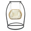 Dondolo Glasgow 1 Posto - Metallo Bianco/Antracite - per Poltrona Relax