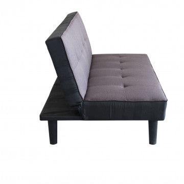 Divano letto moderno Alvin con struttura in metallo e legno