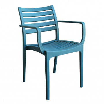 Poltrona in polipropilene impilabile Eveline - Dimensioni: 58.5x55.2x84cm