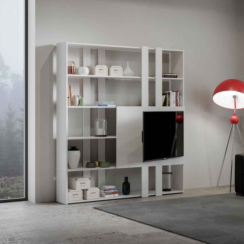 Libreria Multifunzionale Porta TV Kato 178x204x36 cm