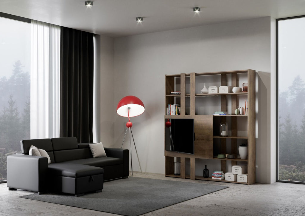 Libreria Multifunzionale Porta TV Kato 178x204x36 cm