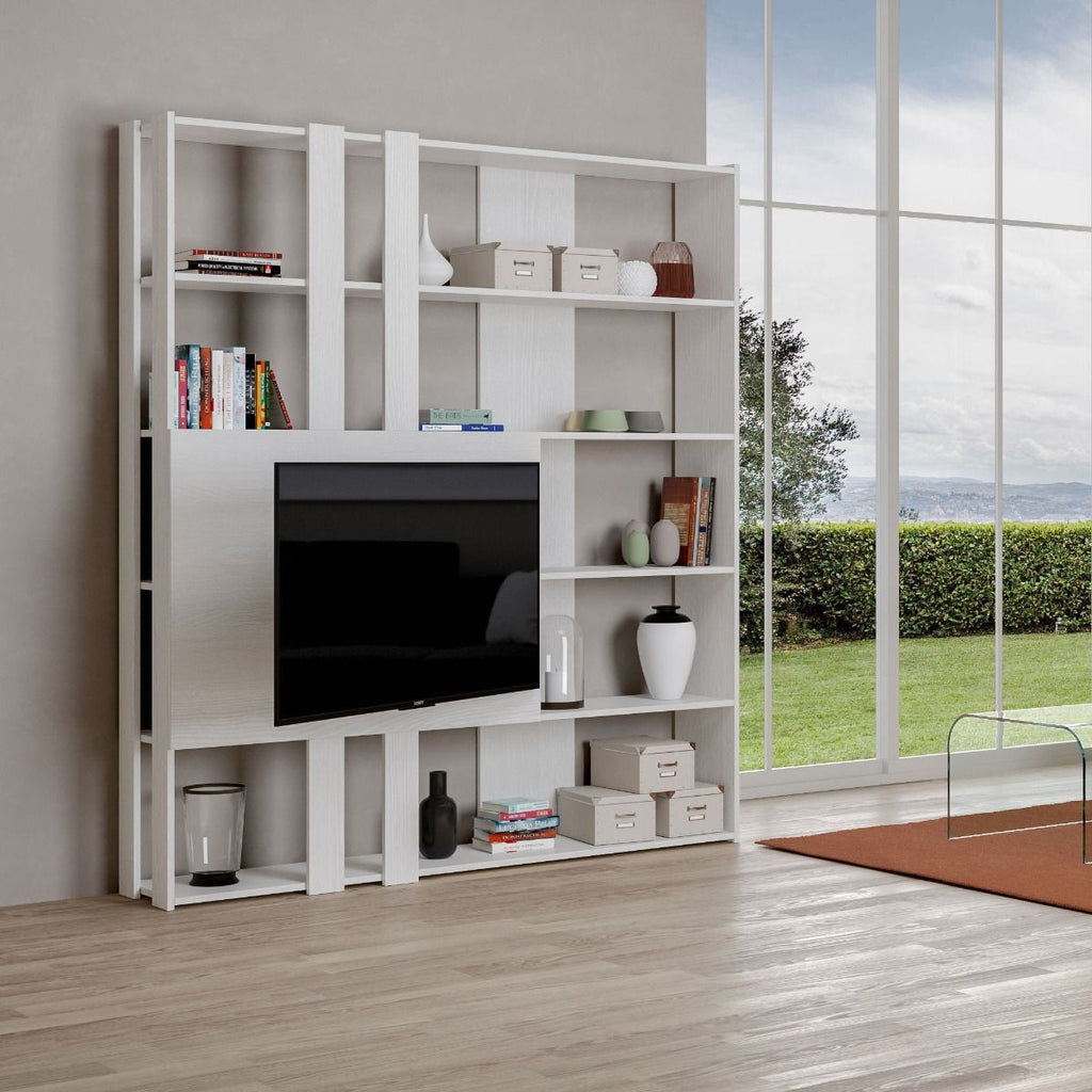 Libreria Multifunzionale Porta TV Kato 178x204x36 cm