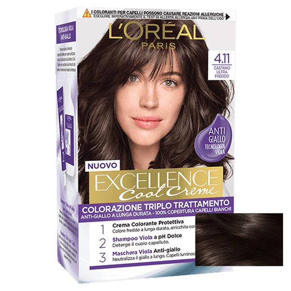 L'OREAL EXCELLENCE CASTANO ULTRA FREDDO 4.11