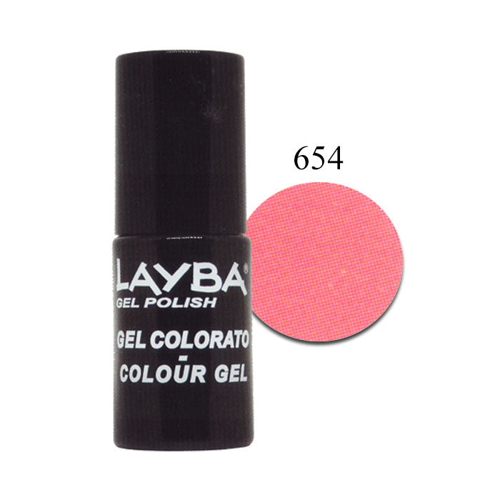 LAYLA LAYBA SMALTO SEMIPERMANENTE GEL POLISH CORAL PAINT 654