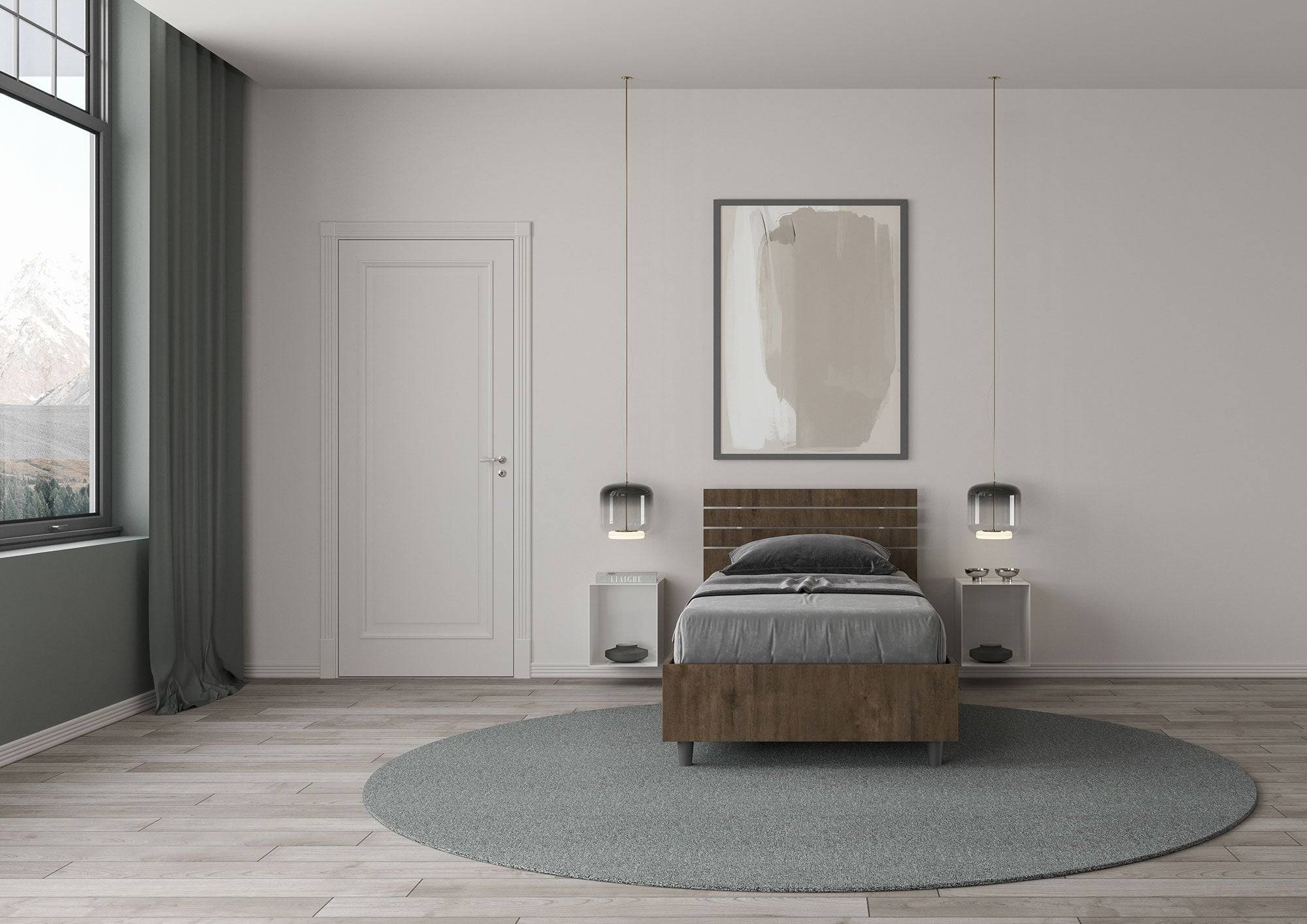 Letto singolo Ankel 80x190 cm - Con contenitore o rete a doghe