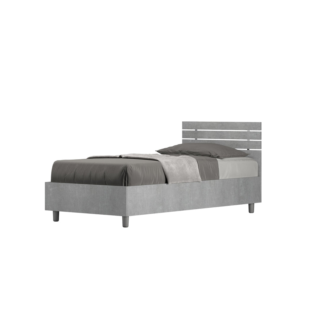 Letto singolo 80x200 testata dritta con doghe Ankel