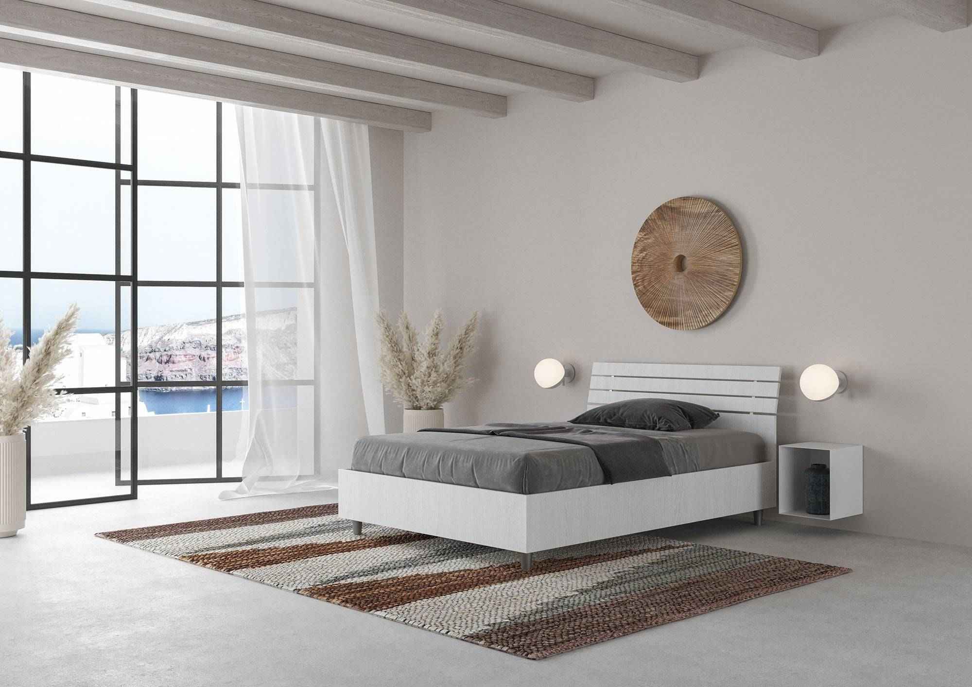 Letto singolo Ankel 80x190 cm - Con contenitore o rete a doghe