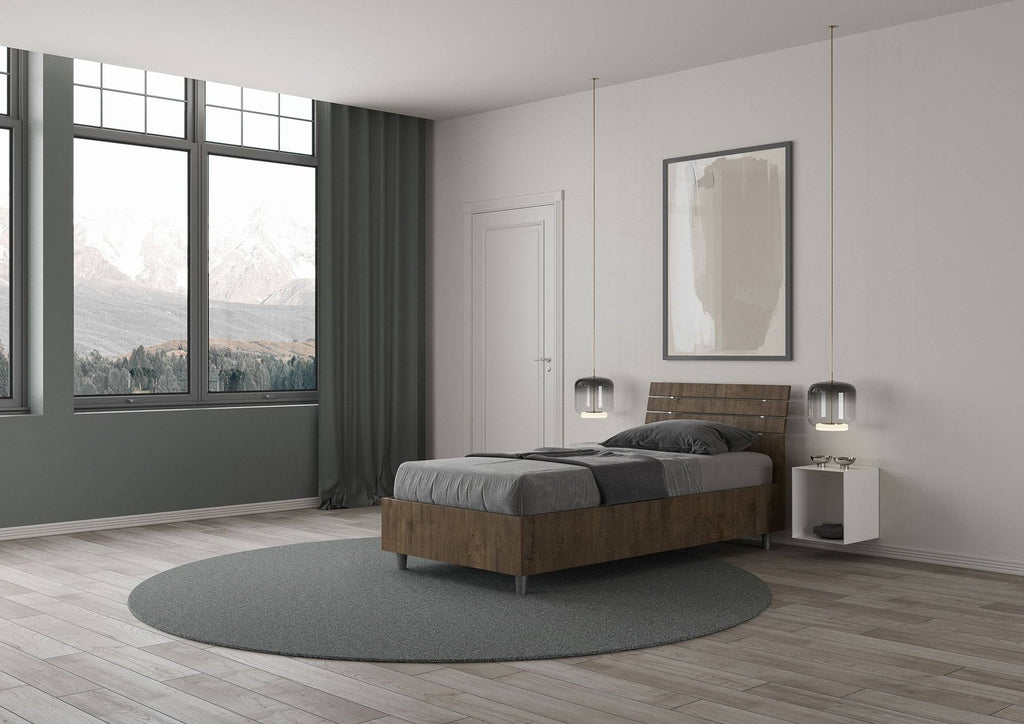 Letto singolo Ankel 80x190 cm - Con contenitore o rete a doghe