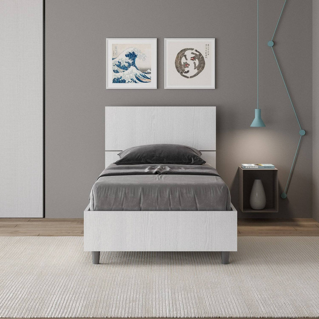 Letto Singolo 80x190 Demas con Rete Contenitore e Stile Minimalista