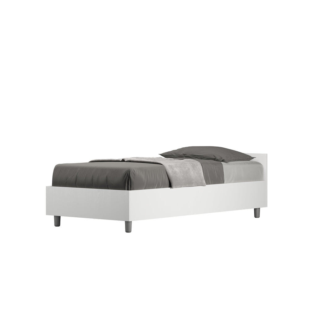 Letto Singolo 80x190 Nuamo con Rete Contenitore e Design Essenziale