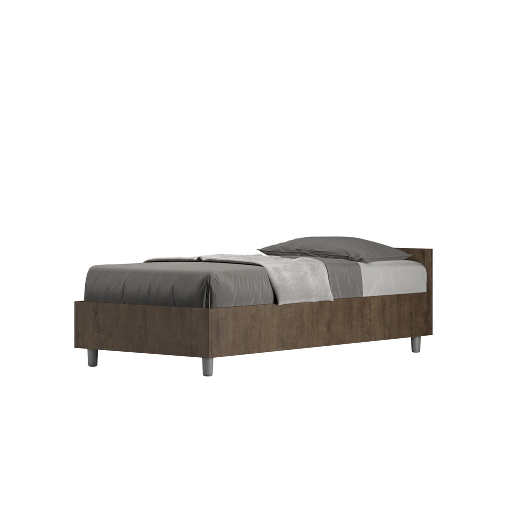 Letto Singolo 80x190 Nuamo con Rete Contenitore e Design Essenziale