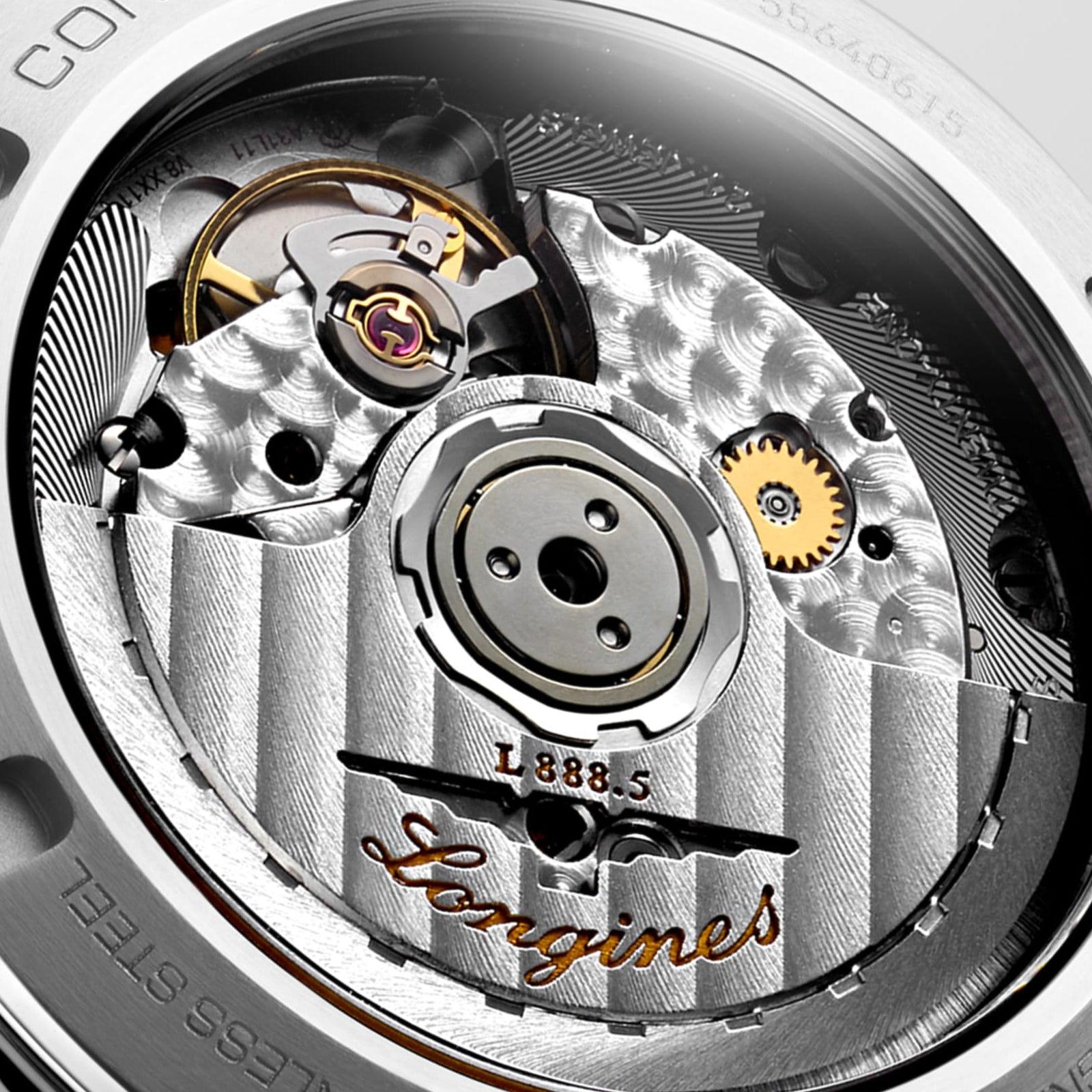 Longines orologio Conquest 2023 34mm marrone automatico acciaio L3.430.4.62.6