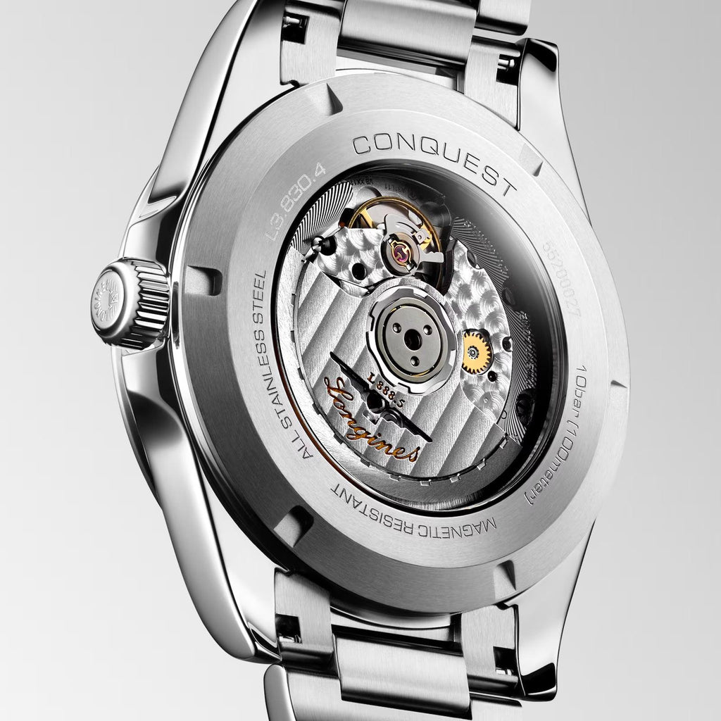 Longines orologio Conquest 2023 41mm argento acciaio automatico L3.830.4.72.6