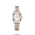 Longines orologio Conquest Classic 29,5mm madreperla diamanti quarzo acciaio finitura PVD oro rosa L2.286.3.87.7